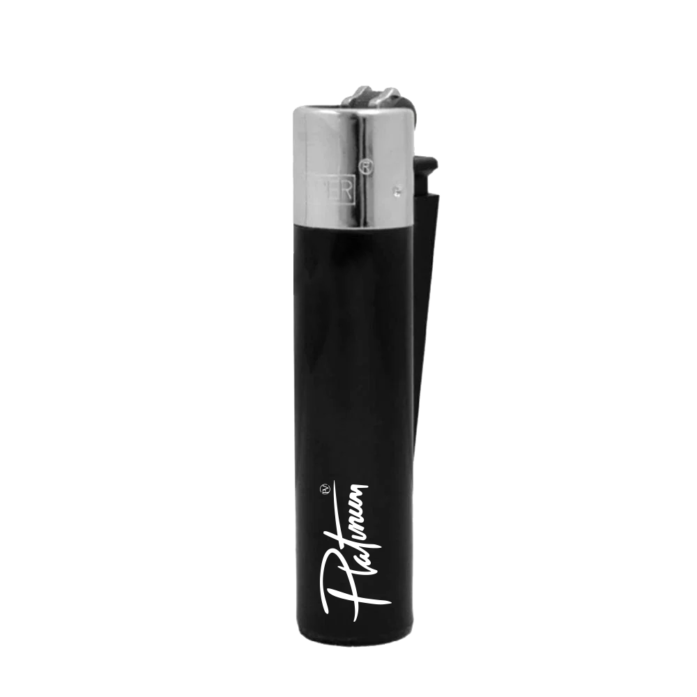 PV Platinum Black Clipper Lighter